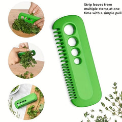 Leaf Herb Stripper Kitchen Tool for Easy Peeling of Greens and Herbs