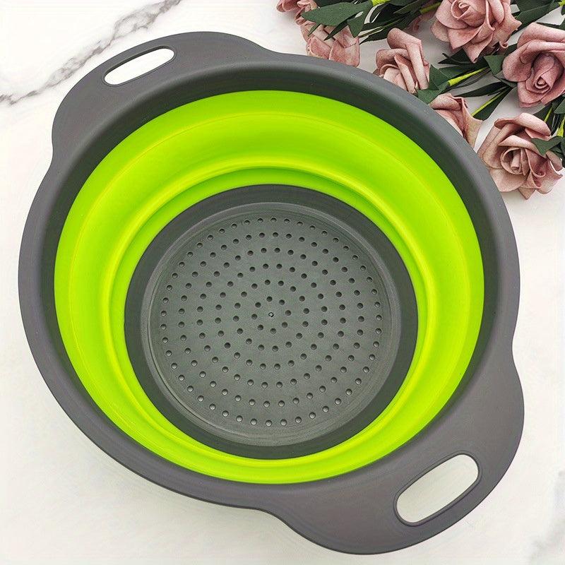 Collapsible Round Silicone Strainer 3pcs Set 2/3/4 Quart
