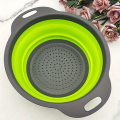 Collapsible Round Silicone Strainer 3pcs Set 2/3/4 Quart
