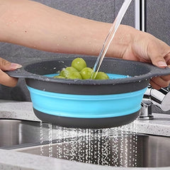 Collapsible Round Silicone Strainer 3pcs Set 2/3/4 Quart