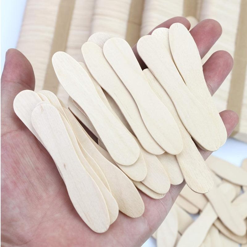100pcs Mini Wooden Ice Cream Spoons for Desserts and Sampling
