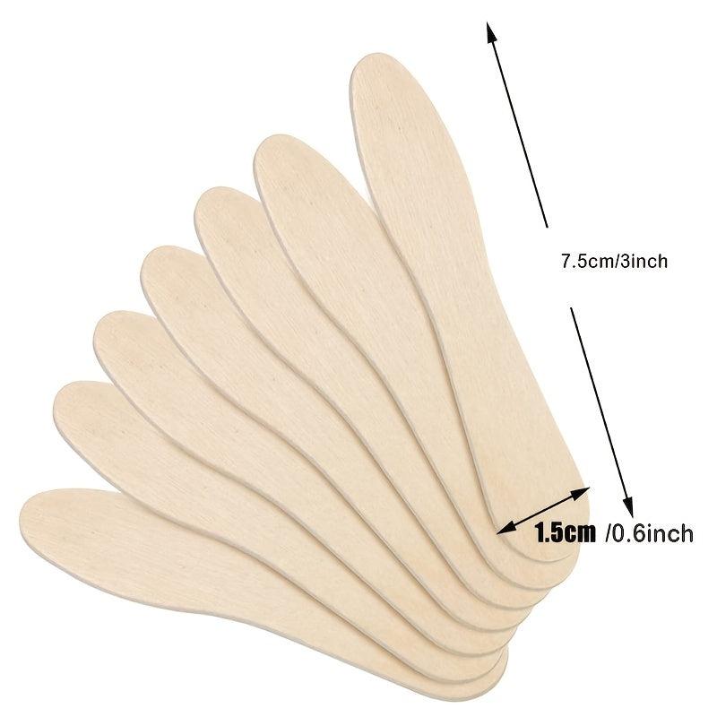 100pcs Mini Wooden Ice Cream Spoons for Desserts and Sampling