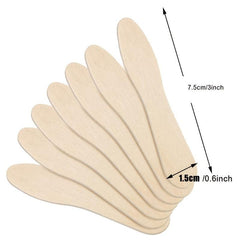 100pcs Mini Wooden Ice Cream Spoons for Desserts and Sampling