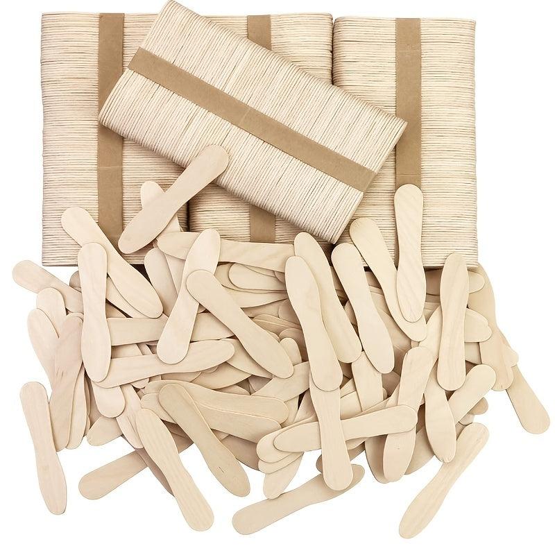 100pcs Mini Wooden Ice Cream Spoons for Desserts and Sampling