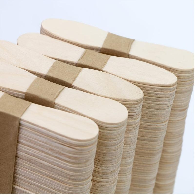 100pcs Mini Wooden Ice Cream Spoons for Desserts and Sampling