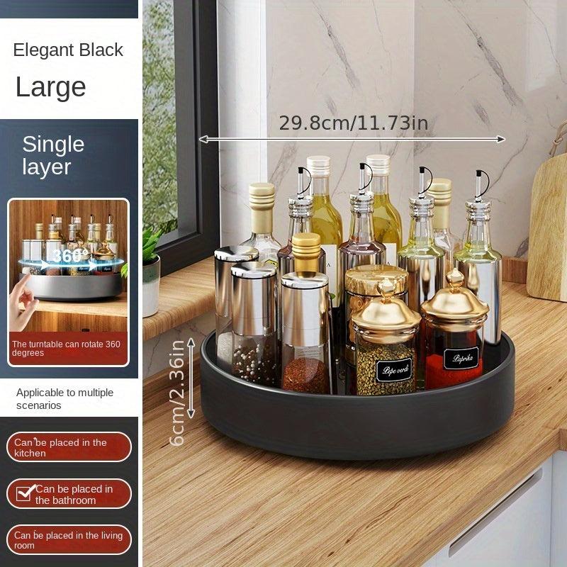 Tiered Spice Rack Spice Spinner & Bottle Holder