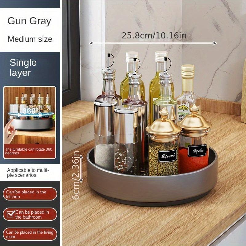 Tiered Spice Rack Spice Spinner & Bottle Holder