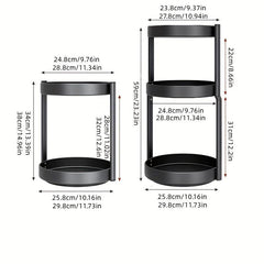 Tiered Spice Rack Spice Spinner & Bottle Holder