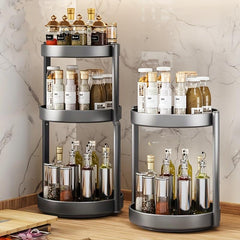 Tiered Spice Rack Spice Spinner & Bottle Holder
