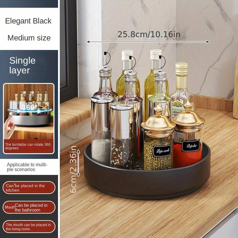 Tiered Spice Rack Spice Spinner & Bottle Holder