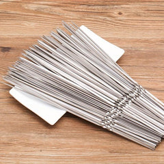 15pcs 11 Stainless Steel BBQ Skewers Kebabs Outdoor Accessories