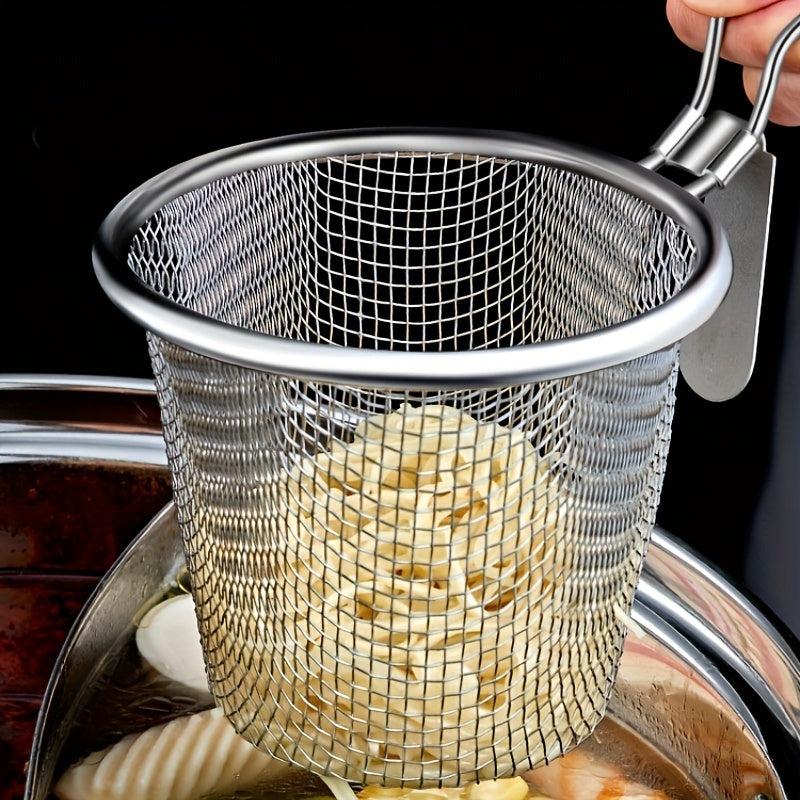 1pc Stainless Steel Hot Pot Colander Boiling Spicy Soup Noodle Net Colander