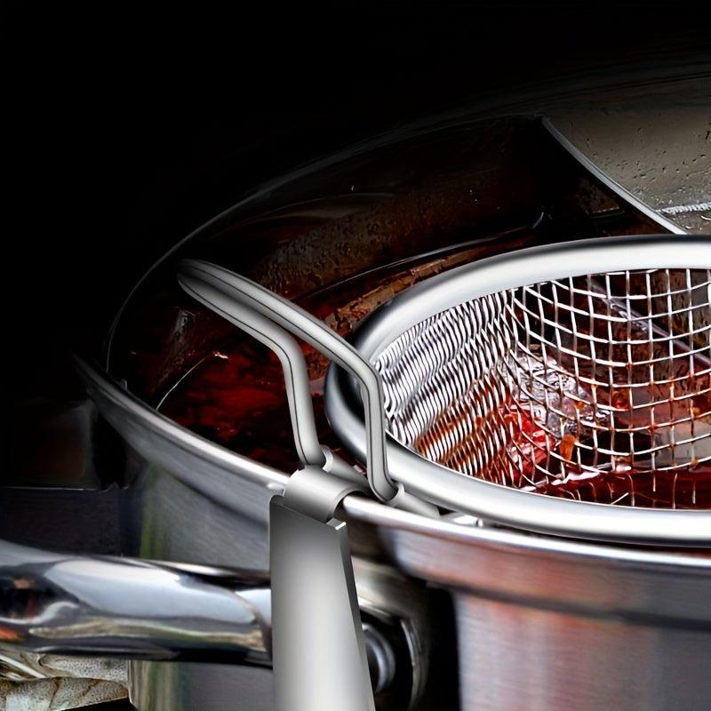 1pc Stainless Steel Hot Pot Colander Boiling Spicy Soup Noodle Net Colander