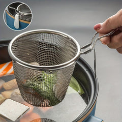 1pc Stainless Steel Hot Pot Colander Boiling Spicy Soup Noodle Net Colander
