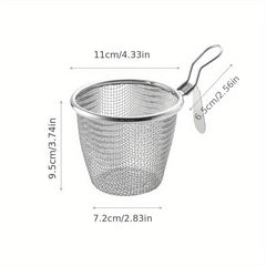 1pc Stainless Steel Hot Pot Colander Boiling Spicy Soup Noodle Net Colander