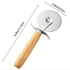 Stainless Steel Pizza Wheel Cutter Kitchen Gadget