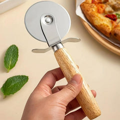 Stainless Steel Pizza Wheel Cutter Kitchen Gadget