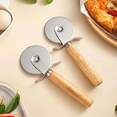 Stainless Steel Pizza Wheel Cutter Kitchen Gadget