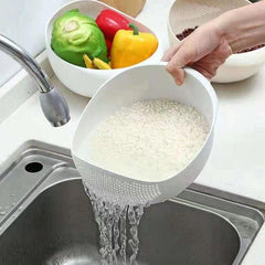 Rice Washing Drain Basket Rice Washing Filter Basket Rice Colander