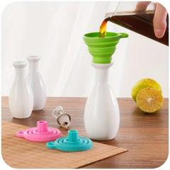 Foldable Large Caliber Funnel for Ice Bag Silicone