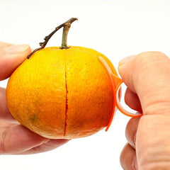 Orange Peeler with Ring Handle Easy to Use Durable Kitchen Gadget