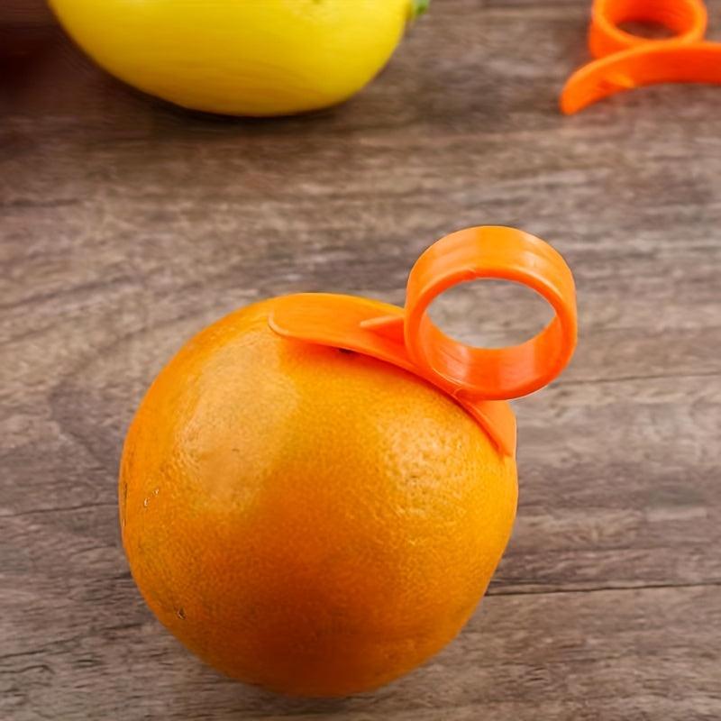 Orange Peeler with Ring Handle Easy to Use Durable Kitchen Gadget