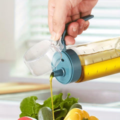 Glass Bottle With Scale Olive Bottle Soy Sauce Dispenser Vinegar Container