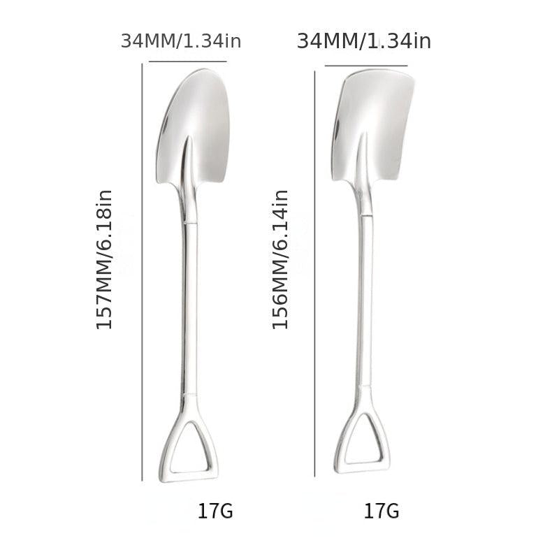 Spade and Shovel Stainless Steel Kitchen Spoon