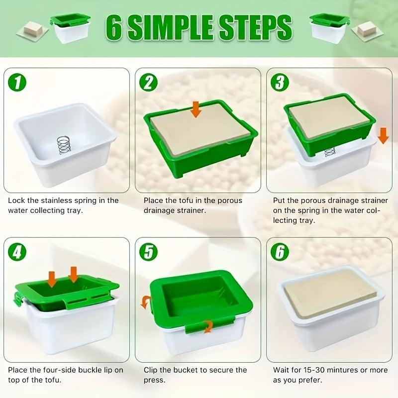 Creative Tofu Press Maker Plastic for Homemade DIY Water Removal