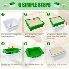 Creative Tofu Press Maker Plastic for Homemade DIY Water Removal