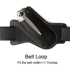 1pc Folding Sheath Leather Cover 12.7cm Waist Bag Tactical Tool Cover