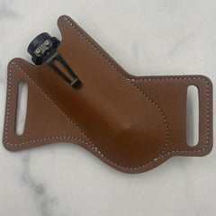 1pc Folding Sheath Leather Cover 12.7cm Waist Bag Tactical Tool Cover
