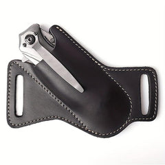1pc Folding Sheath Leather Cover 12.7cm Waist Bag Tactical Tool Cover