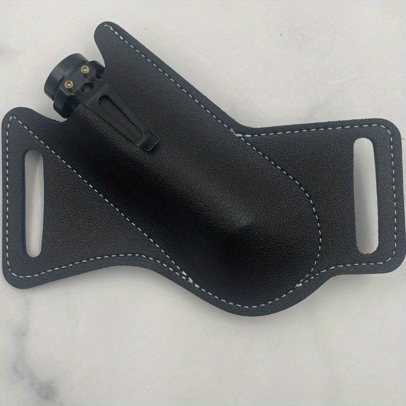 1pc Folding Sheath Leather Cover 12.7cm Waist Bag Tactical Tool Cover