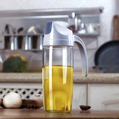 Glass Dispenser Bottle for Kitchen Storage & Seasoning