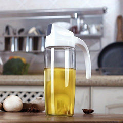 Glass Dispenser Bottle for Kitchen Storage & Seasoning