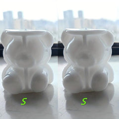 2pcs Bear Ice Cube Mold Silicone DIY Pudding Mould Ice Coffee Juice Cocktail Tra