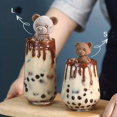 2pcs Bear Ice Cube Mold Silicone DIY Pudding Mould Ice Coffee Juice Cocktail Tra