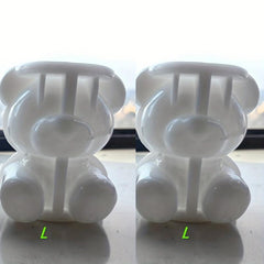 2pcs Bear Ice Cube Mold Silicone DIY Pudding Mould Ice Coffee Juice Cocktail Tra