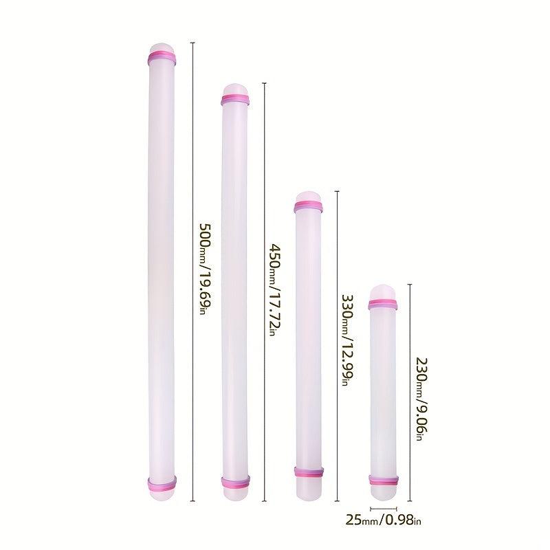Adjustable Ring Plastic Rolling Pin Non Stick Dough Roller Fondant Tool
