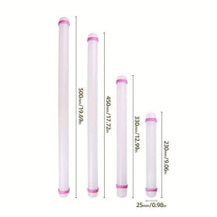 Adjustable Ring Plastic Rolling Pin Non Stick Dough Roller Fondant Tool