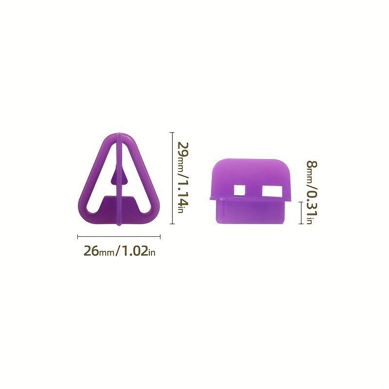 40PCS Purple Alphabet Number Cutter Set Fondant Cake Decorative