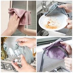 5 Pack Miracle Cleaning Cloths 40x30cm Streak Reusable Easy to Clean