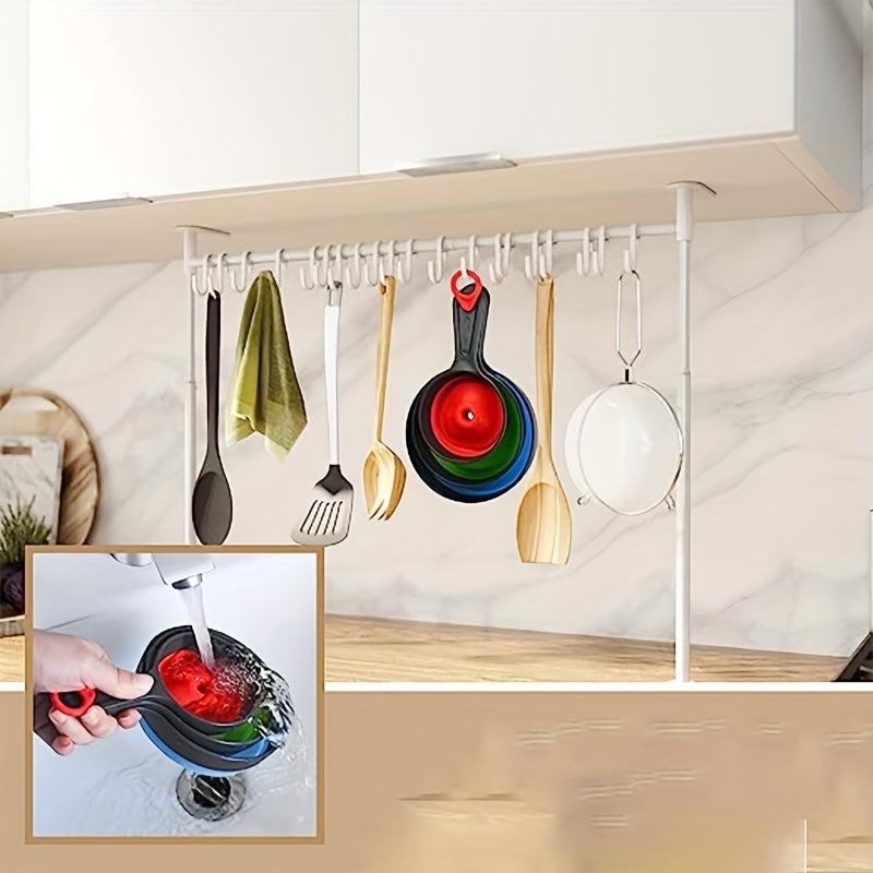 3pcs Wide Mouth Silicone Collapsible Funnel Kitchen Gadget Set