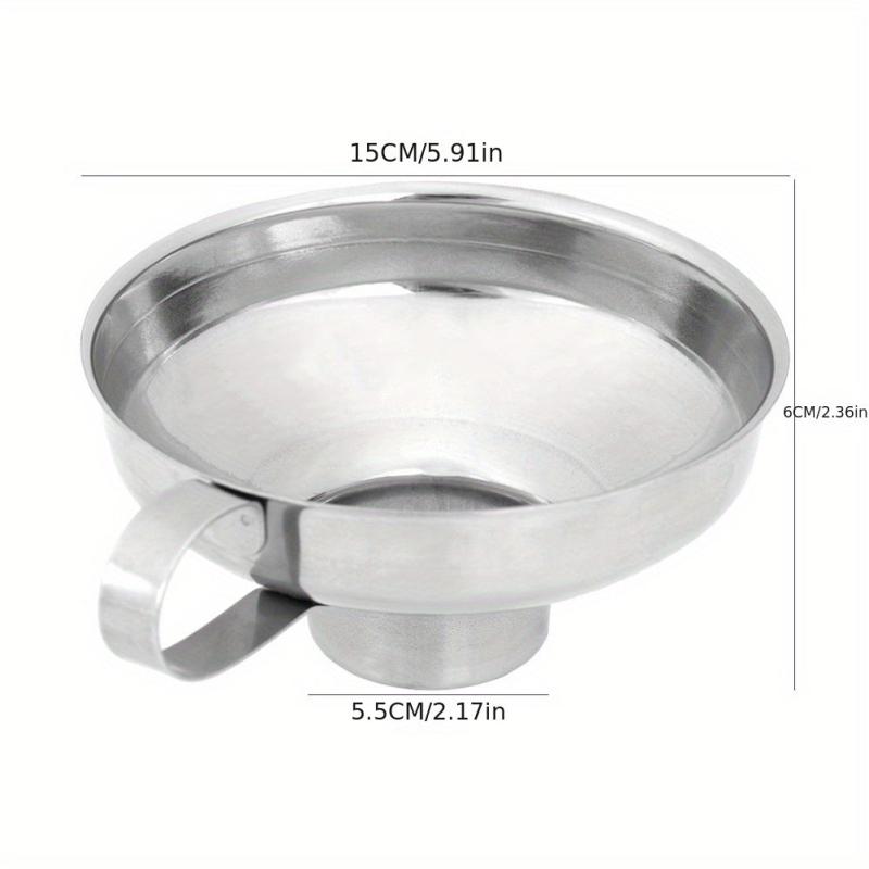 Stainless Steel Wide Mouth Canning Funnel Leak Proof and Durable