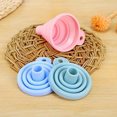1pc Mini Silicone Collapsible Funnel for Water Liquid Kitchen Gadgets
