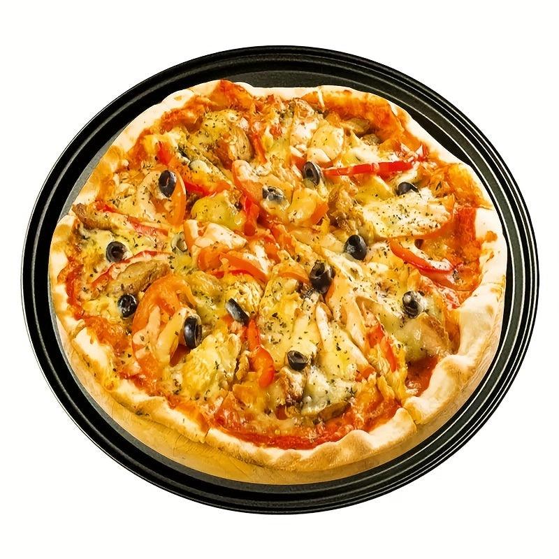 1pc Nonstick Metal Pizza Pan With Holes Round Pizza Tray