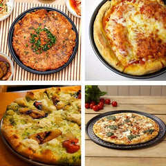 1pc Nonstick Metal Pizza Pan With Holes Round Pizza Tray