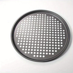 1pc Nonstick Metal Pizza Pan With Holes Round Pizza Tray