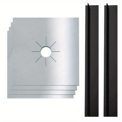 4pcs 0.2mm Gas Stove Mat High Temp Safe Non-toxic